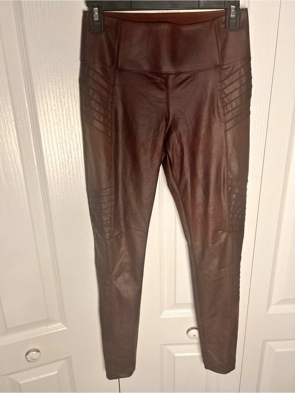 Athleta Delancey Gleam Moto Tight S Ankle Zip Full Length Decadent Chocolate
